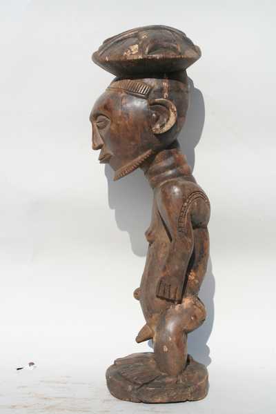 Kusu (statue), d`afrique : rep.dem.Congo, statuette Kusu (statue), masque ancien africain Kusu (statue), art du rep.dem.Congo - Art Africain, collection privées Belgique. Statue africaine de la tribu des Kusu (statue), provenant du rep.dem.Congo, 1418/1095.Statue d